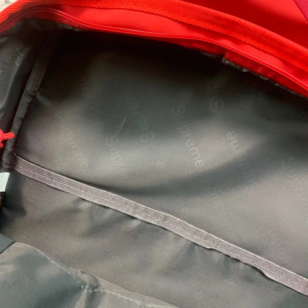 Supreme Backpack FW22 Red Cordura Nylon Bag Logo Webbing Streetwear
